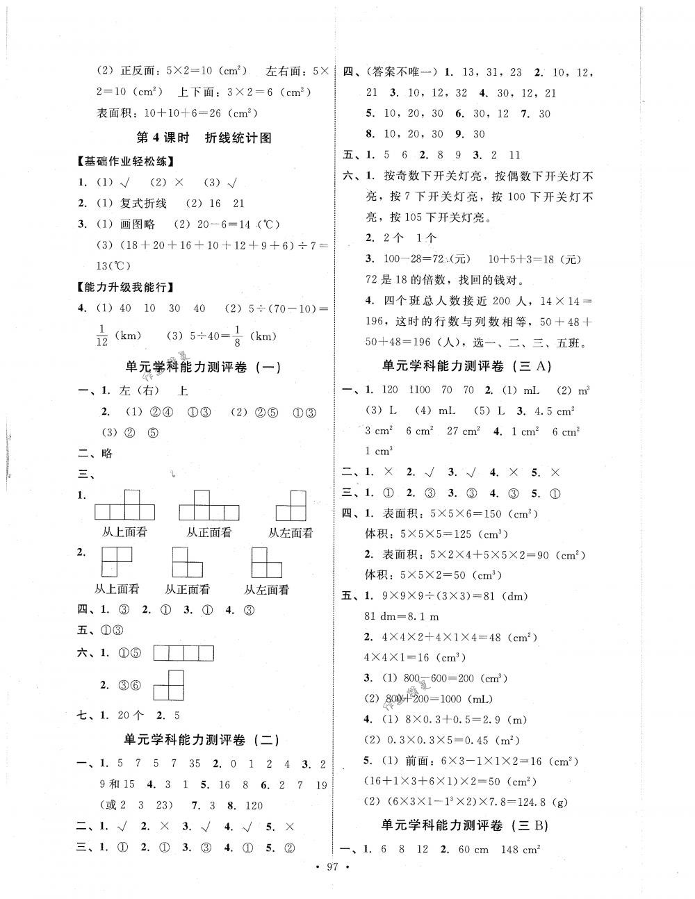 2018年能力培養(yǎng)與測(cè)試五年級(jí)數(shù)學(xué)下冊(cè)人教版 第13頁(yè)