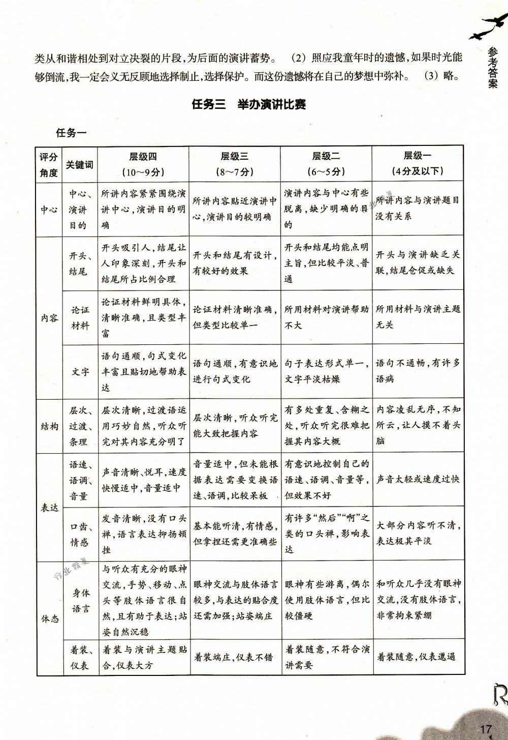 2018年作業(yè)本八年級語文下冊人教版浙江教育出版社 第17頁