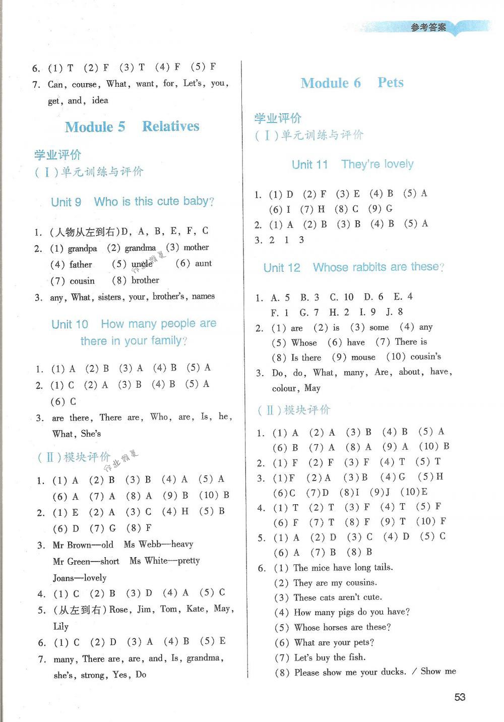 2018年陽光學(xué)業(yè)評價三年級英語下冊教科版 第3頁