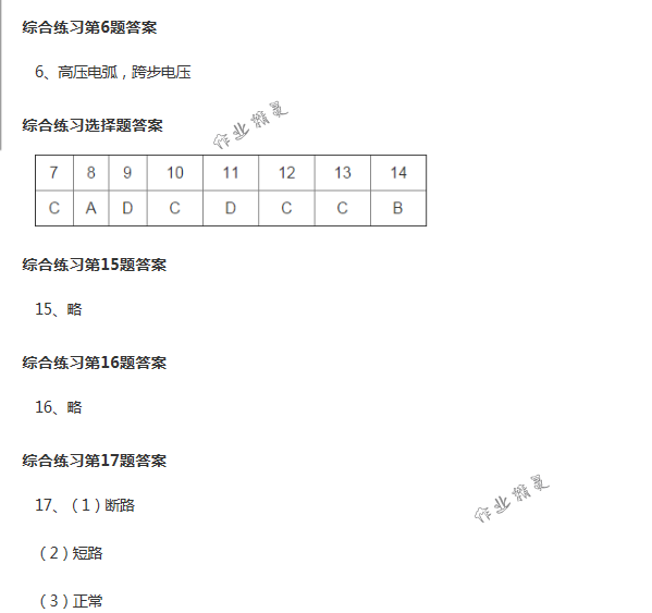 2018年配套練習(xí)冊人民教育出版社九年級(jí)物理下冊人教版 第8頁