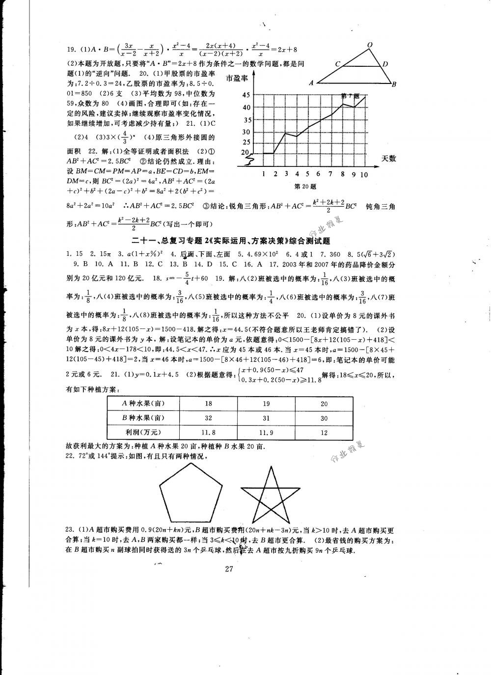 2018年全程助学与学习评估九年级数学下册华师大版 第27页