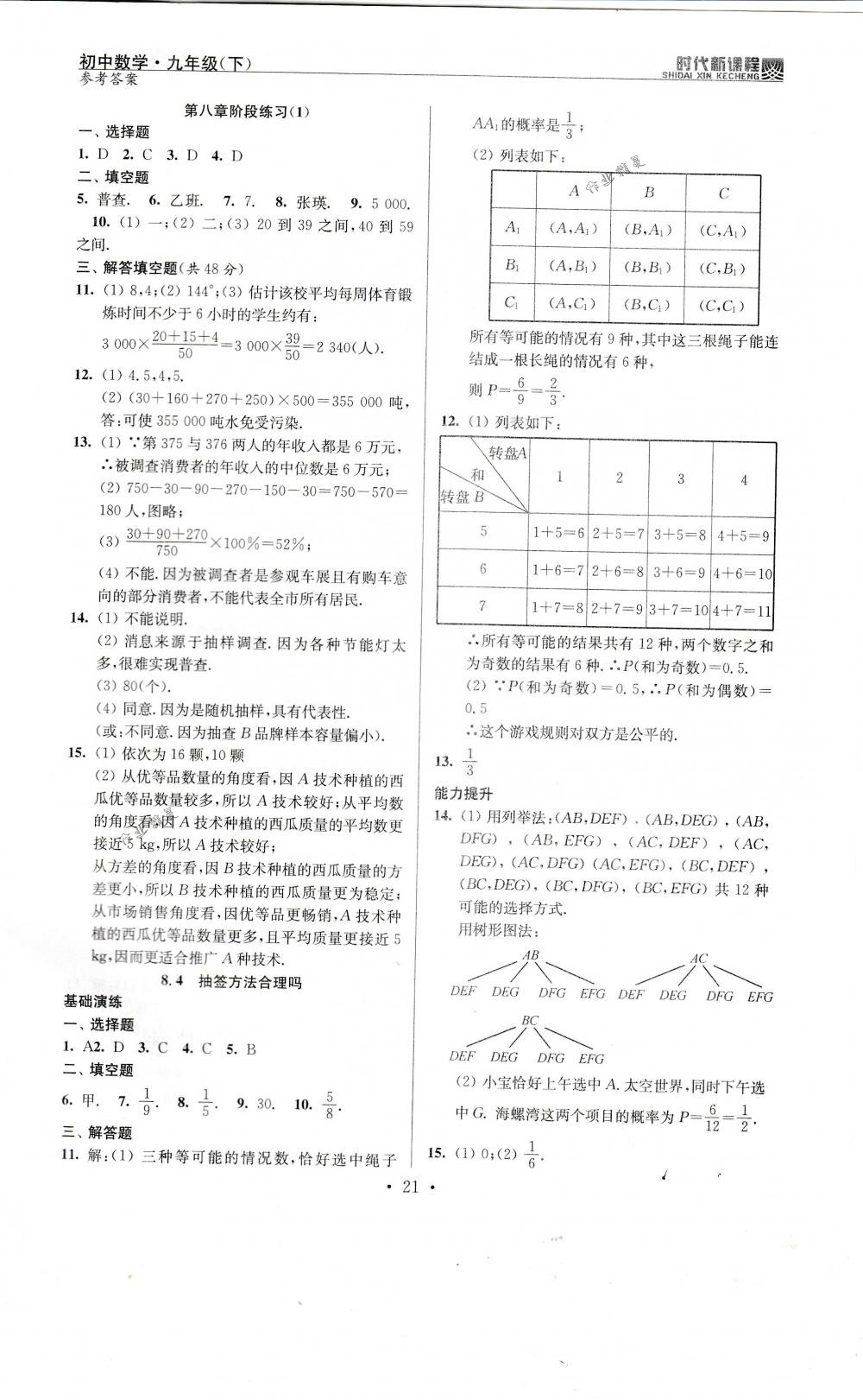 2018年時(shí)代新課程九年級(jí)數(shù)學(xué)下冊(cè)蘇科版 第21頁(yè)