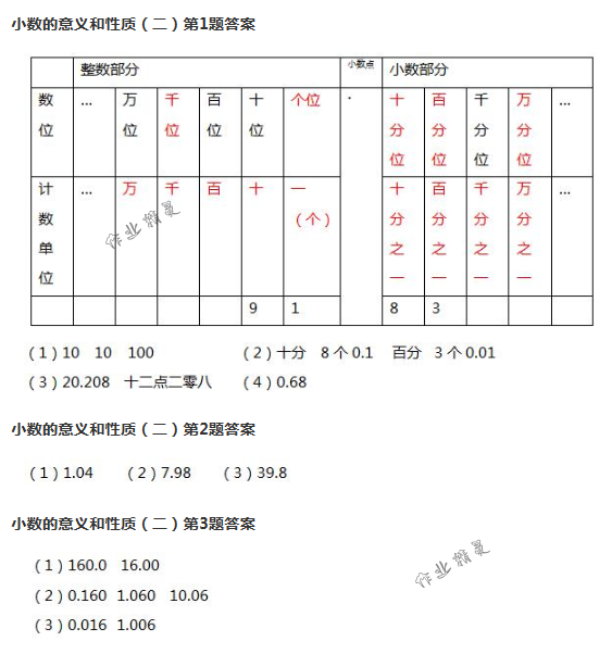 2018年數(shù)學(xué)作業(yè)本四年級(jí)下冊(cè)人教版浙江教育出版社 第31頁