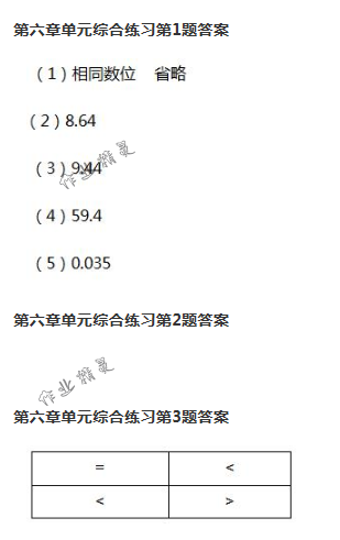 2018年數(shù)學(xué)作業(yè)本四年級下冊人教版浙江教育出版社 第63頁