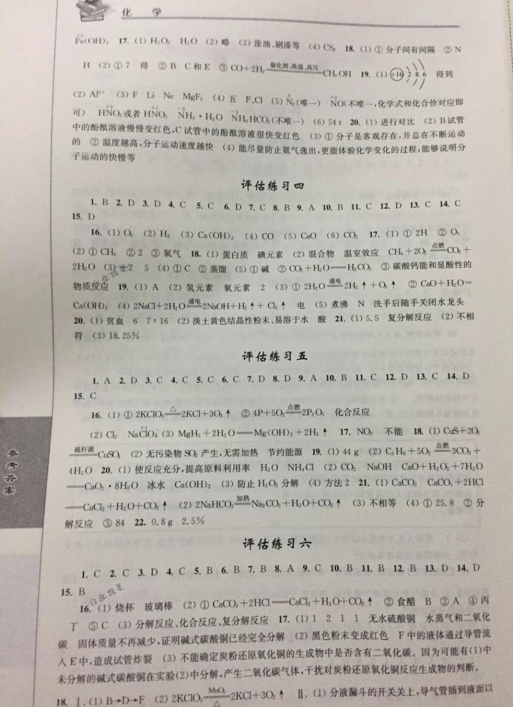 2018年初中复习与能力训练九年级化学全一册下沪教版 第2页