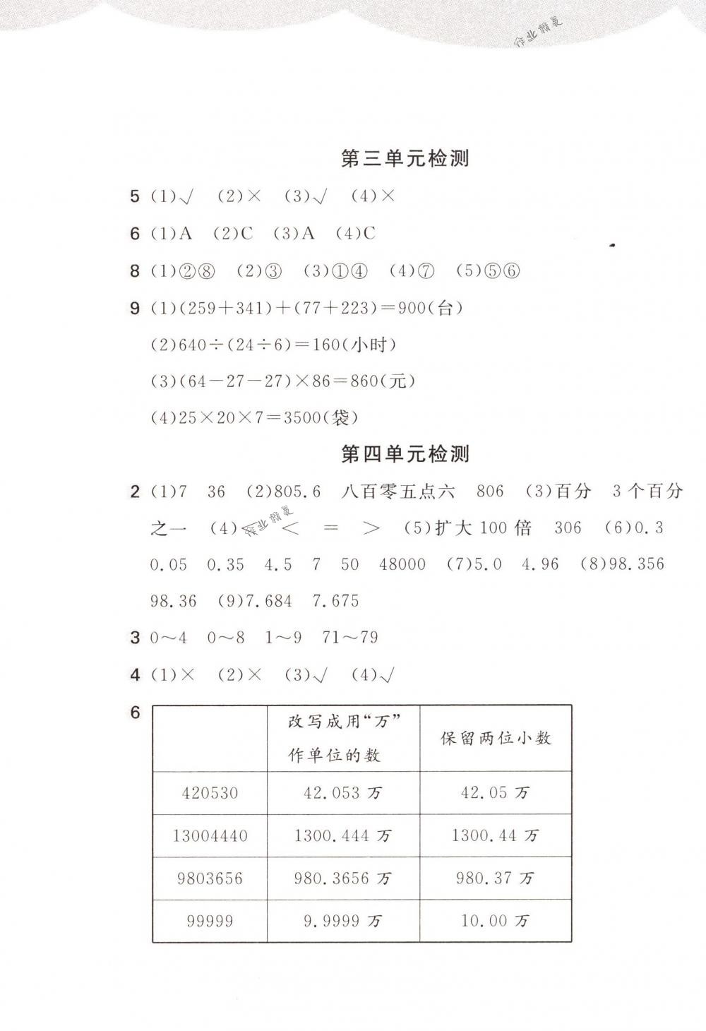 2018年新編基礎(chǔ)訓(xùn)練四年級數(shù)學(xué)下冊人教版 第9頁