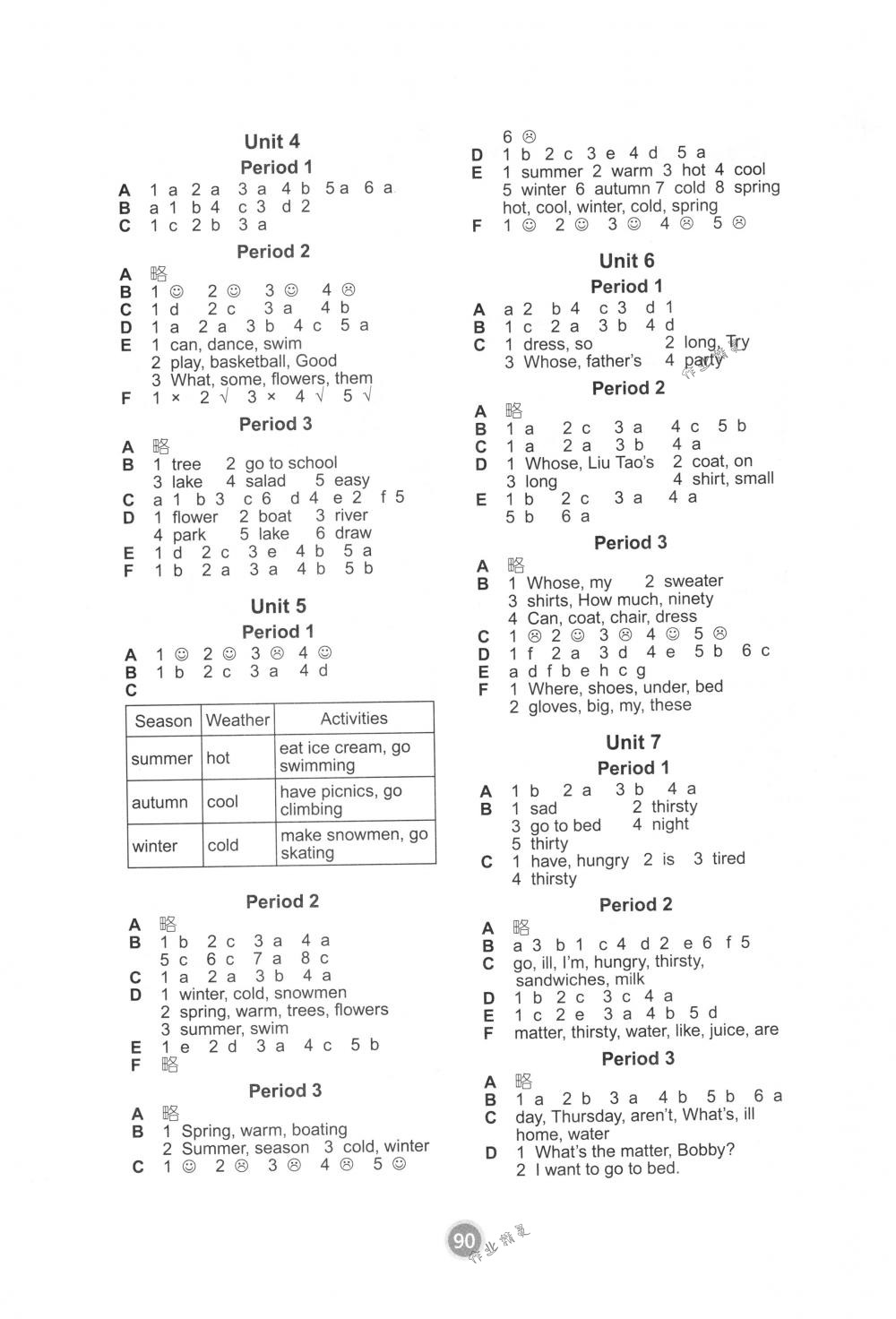 2018年课课练小学英语四年级下册译林版 第10页