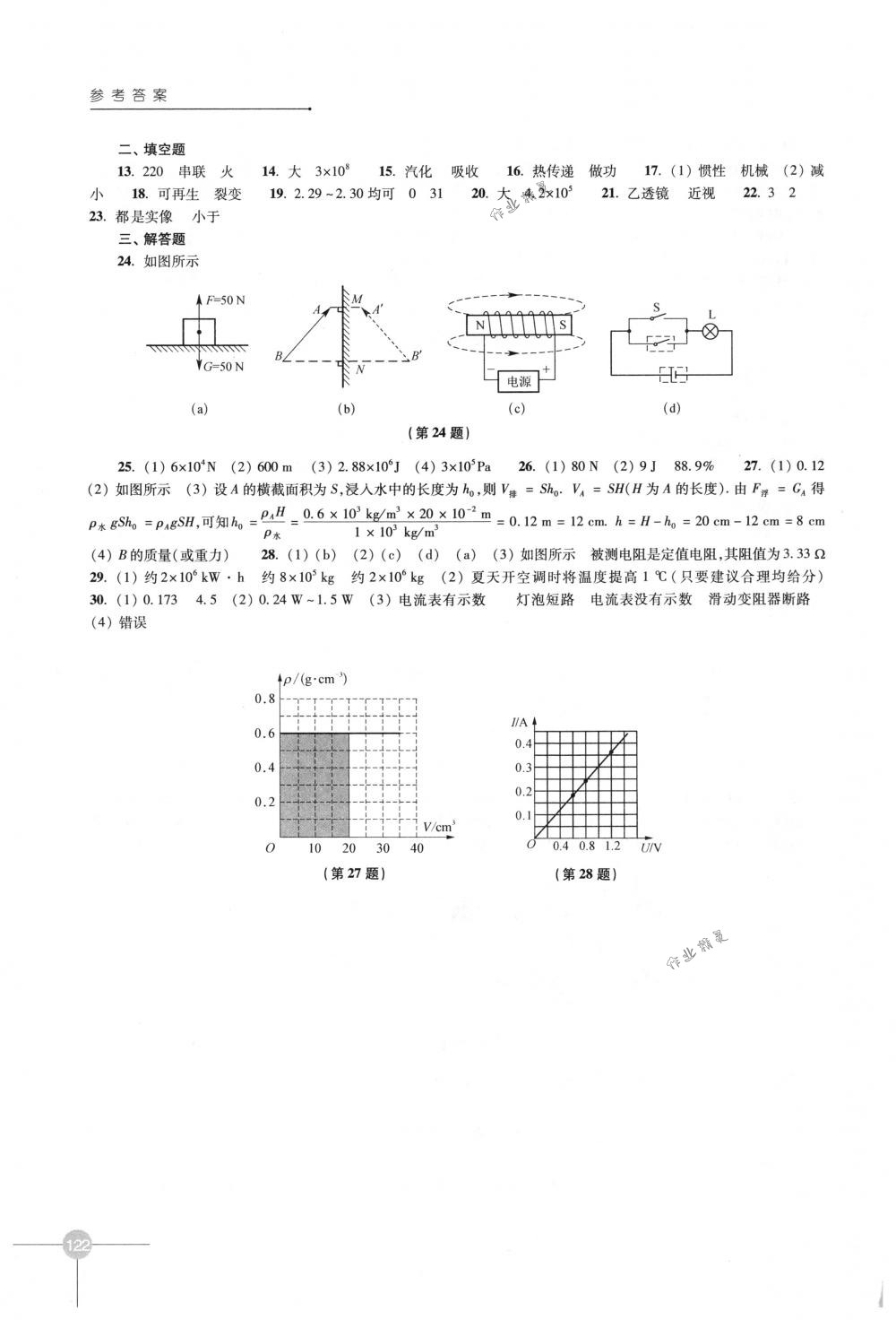 2018年课课练初中物理九年级下册苏科版 第8页