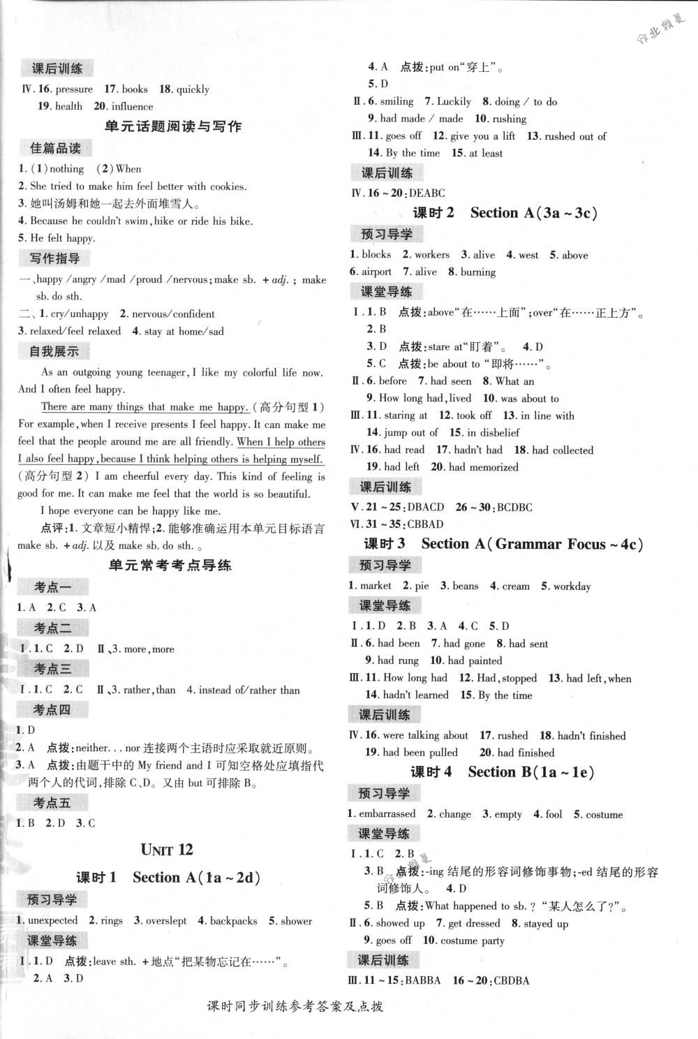 2018年點撥訓練九年級英語下冊人教版 第12頁