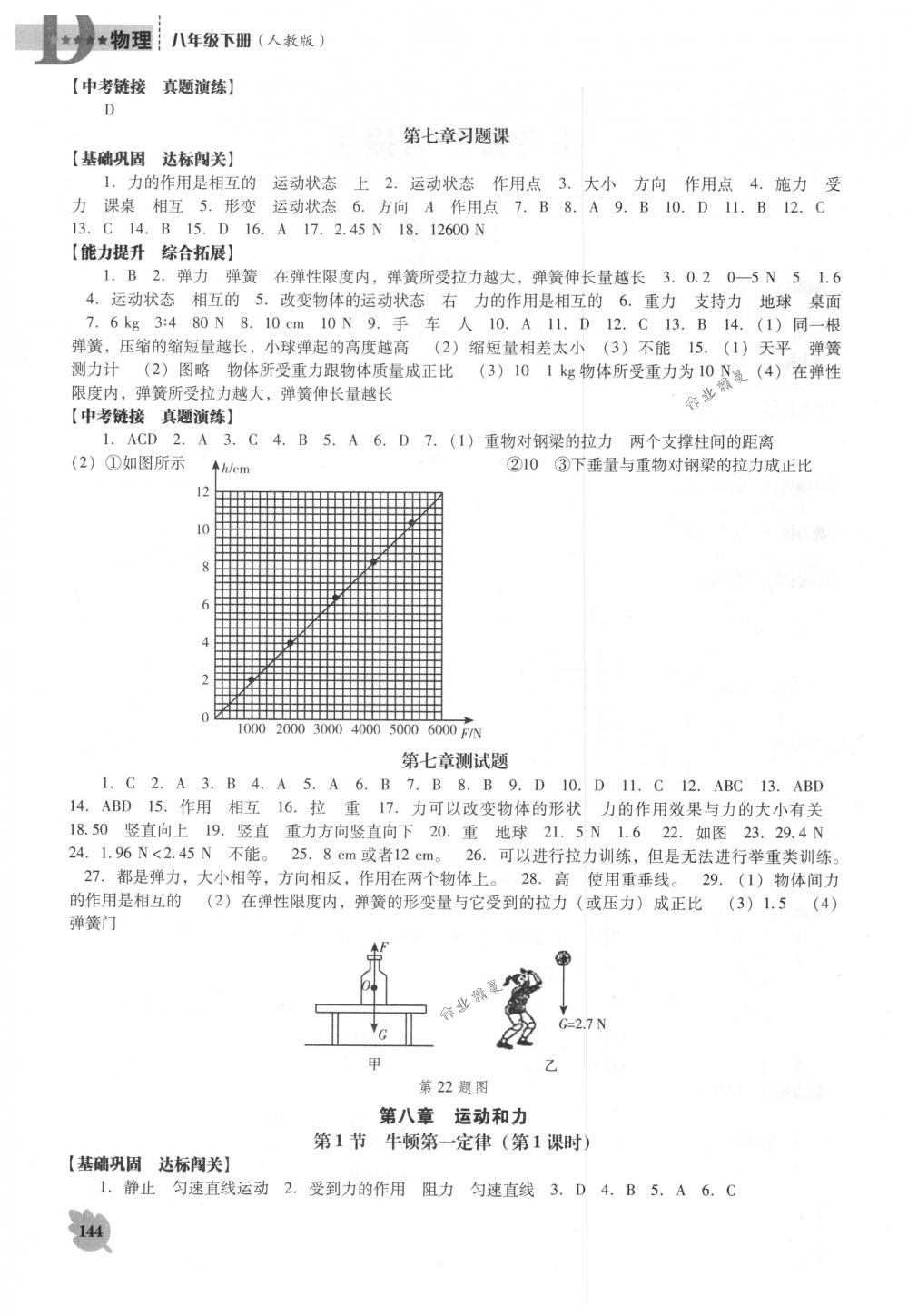 2018年新課程能力培養(yǎng)八年級(jí)物理下冊(cè)人教版D版 第2頁(yè)