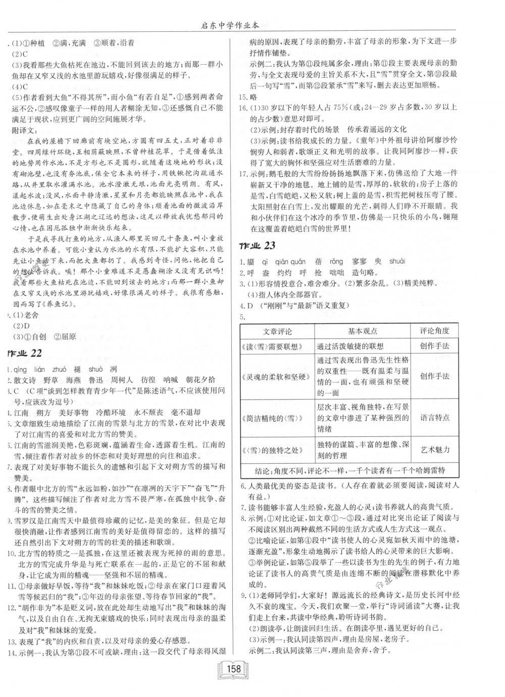 2018年啟東中學(xué)作業(yè)本九年級(jí)語(yǔ)文下冊(cè)江蘇版 第12頁(yè)