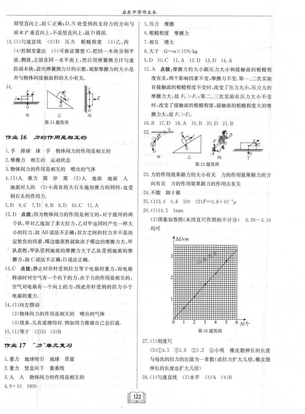 2018年啟東中學(xué)作業(yè)本八年級物理下冊江蘇版 第6頁