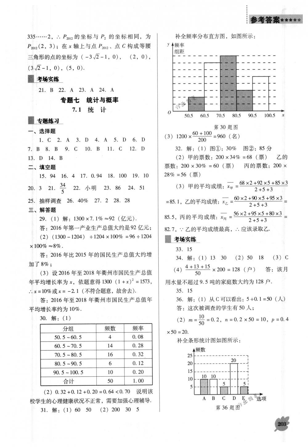 2018年新课程能力培养九年级数学下册人教版D版 第23页