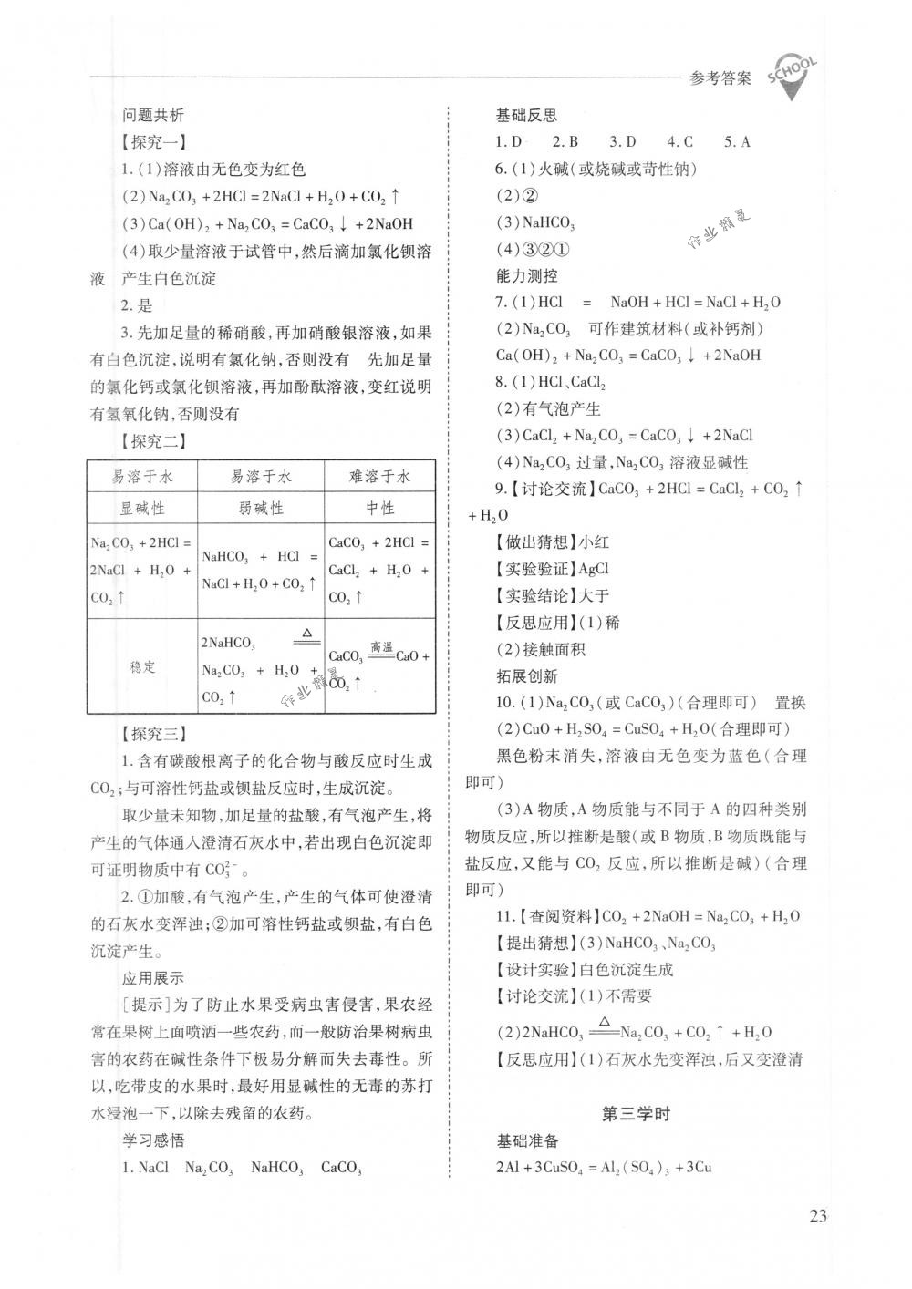 2018年新課程問題解決導學方案九年級化學下冊人教版 第23頁