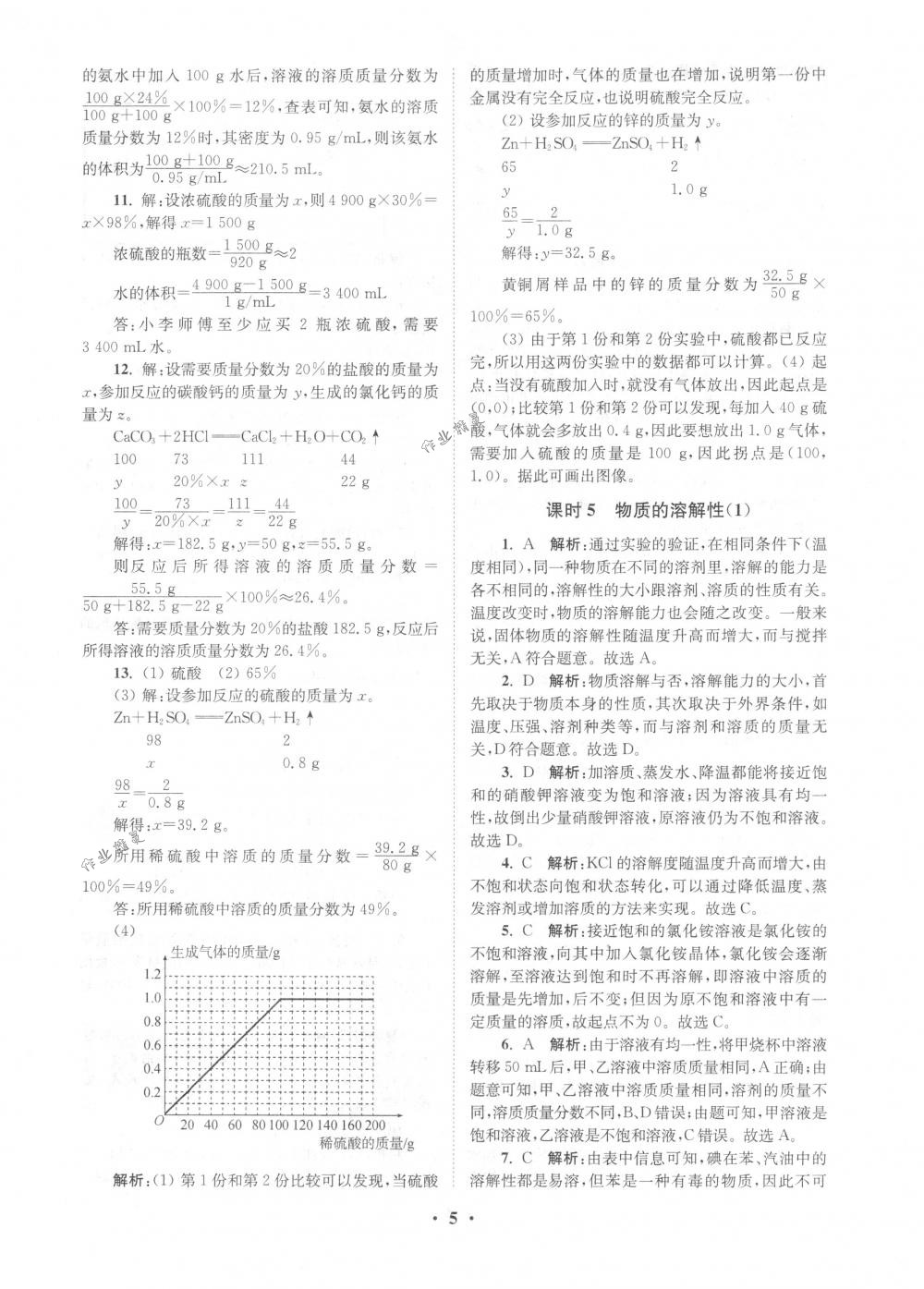 2018年初中化學(xué)小題狂做九年級(jí)下冊(cè)滬教版提優(yōu)版 第5頁(yè)