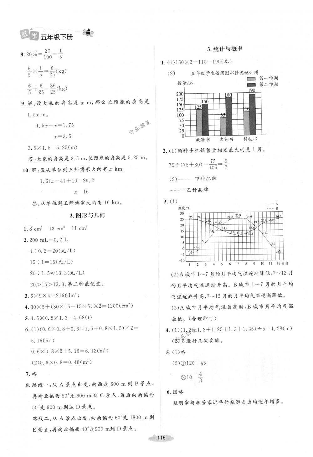 2018年課堂精練五年級數(shù)學(xué)下冊北師大版增強(qiáng)版 第16頁