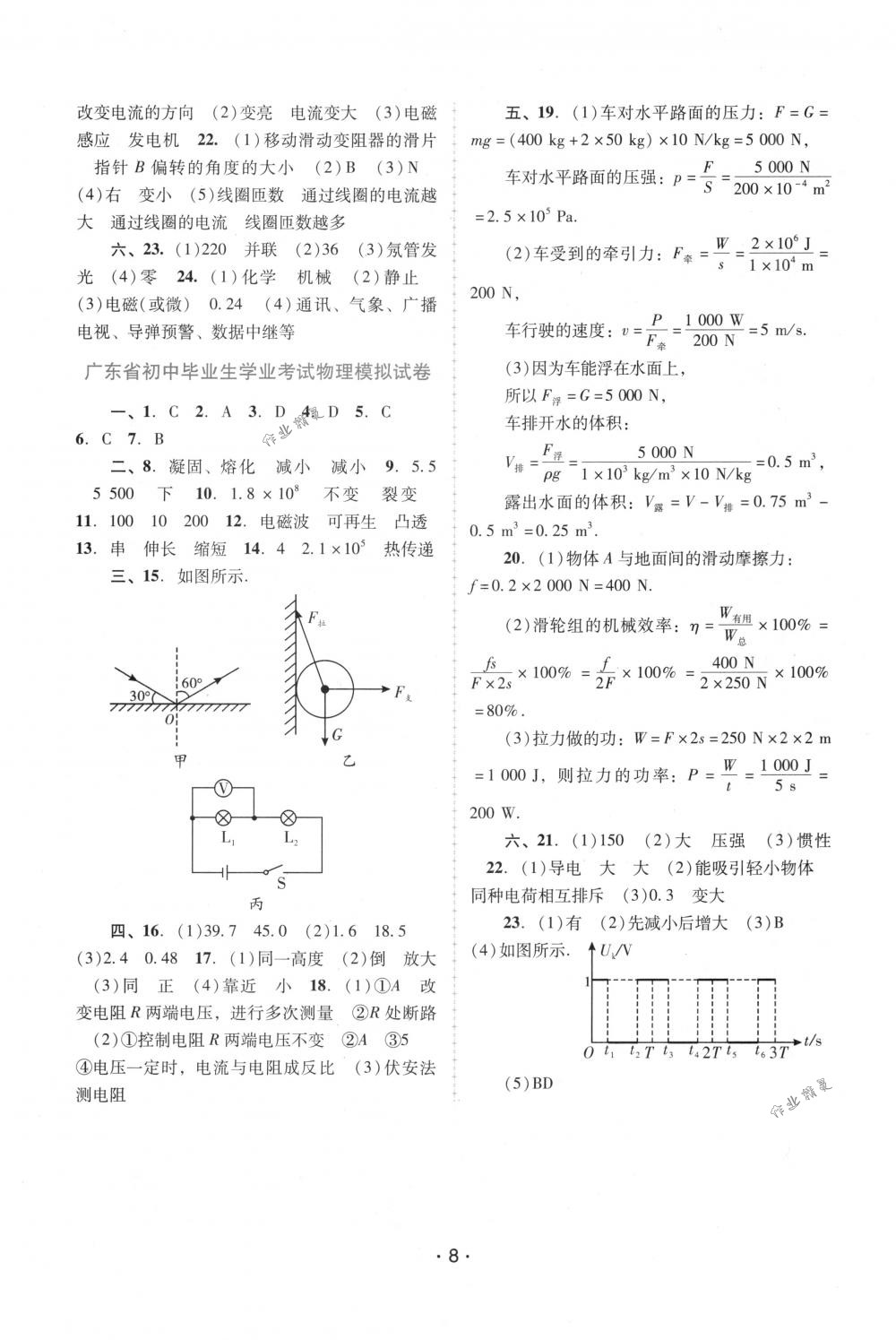 2018年自主與互動學習新課程學習輔導九年級物理下冊粵滬版 第8頁