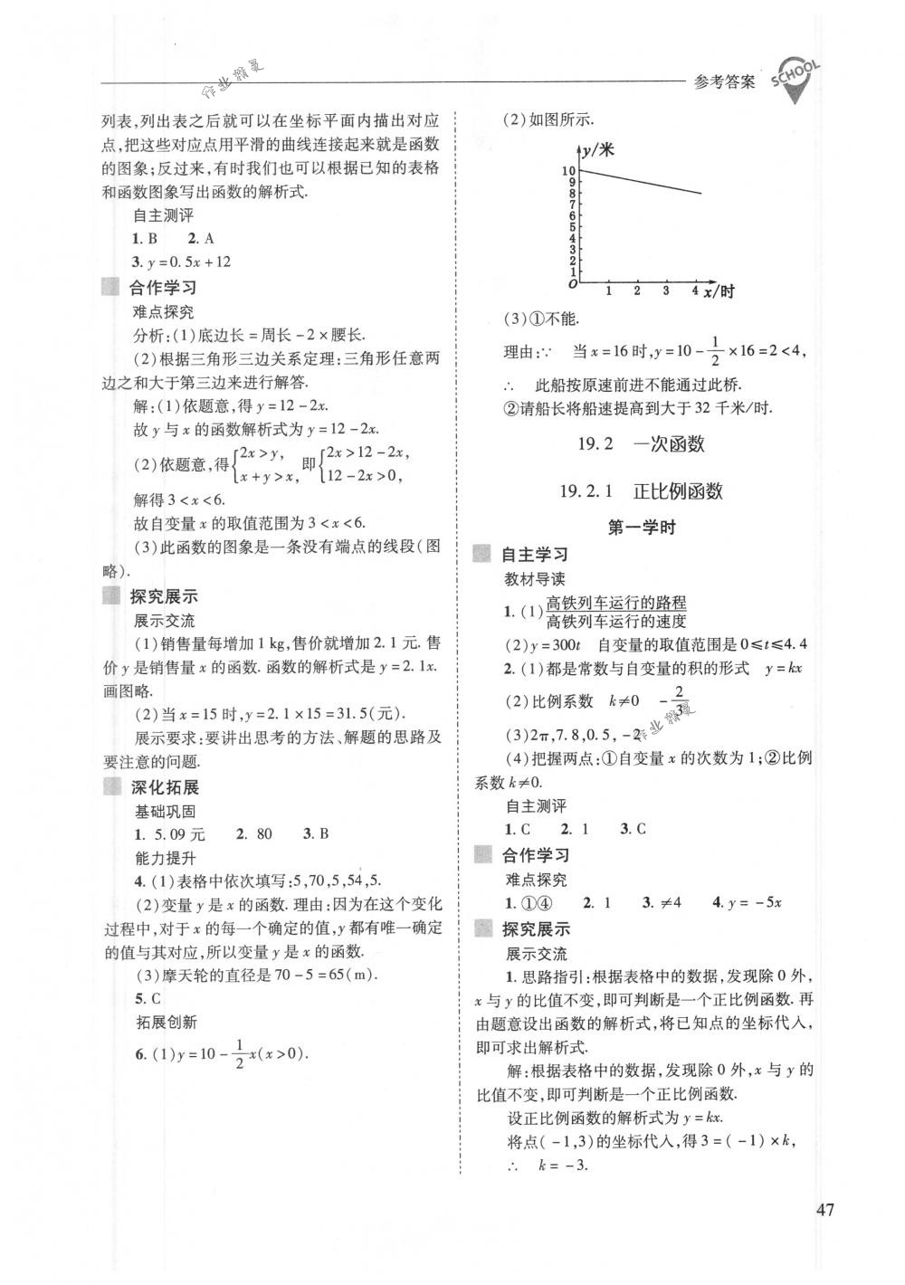 2018年新課程問(wèn)題解決導(dǎo)學(xué)方案八年級(jí)數(shù)學(xué)下冊(cè)人教版 第47頁(yè)