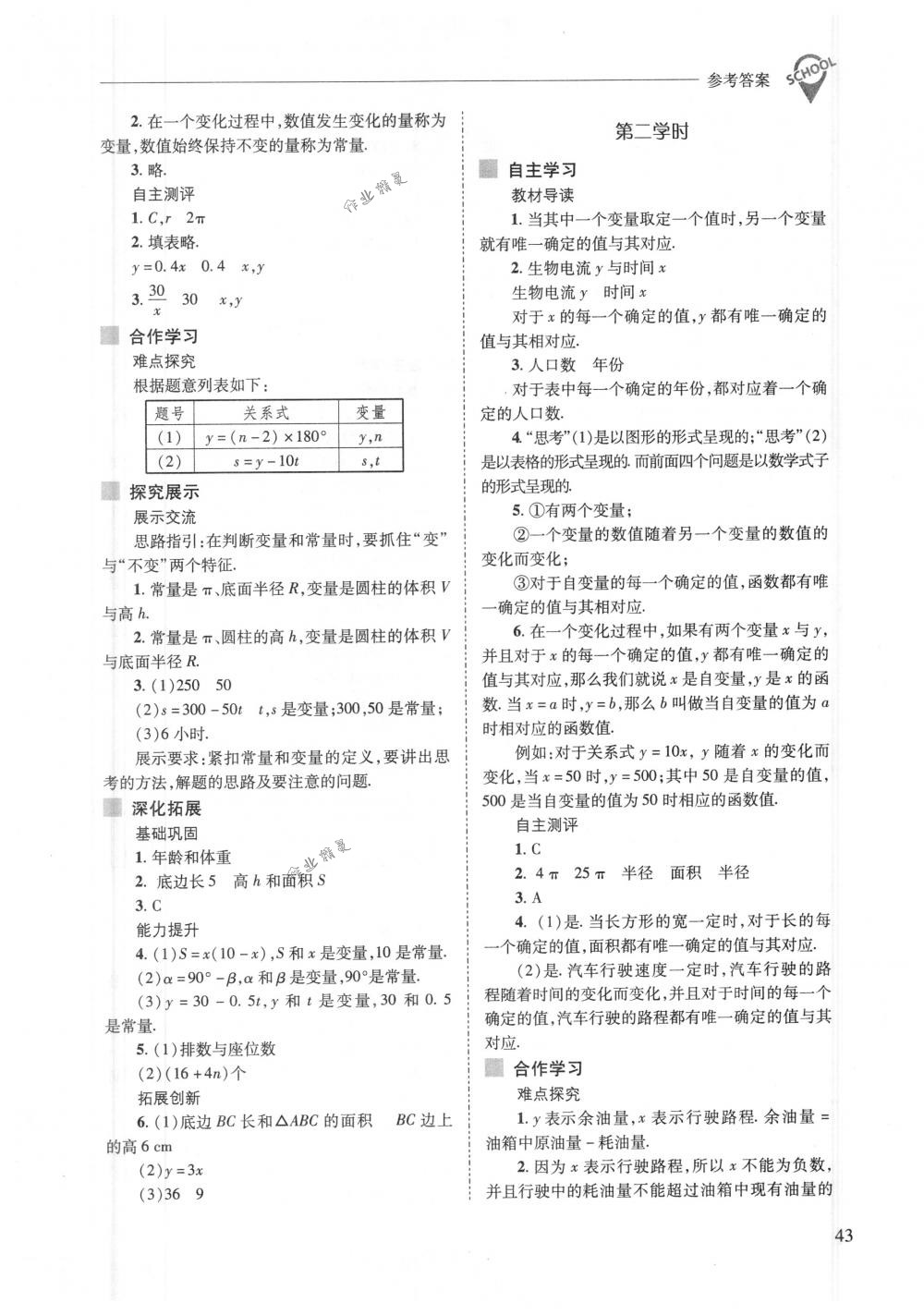 2018年新課程問題解決導(dǎo)學(xué)方案八年級數(shù)學(xué)下冊人教版 第43頁