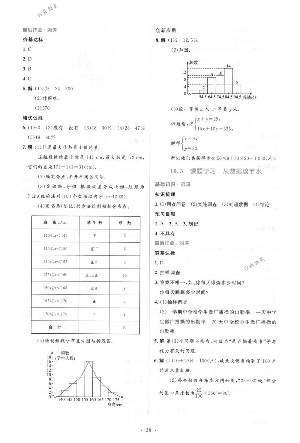 2018年人教金学典同步解析与测评学考练七年级数学下册人教版 第28页