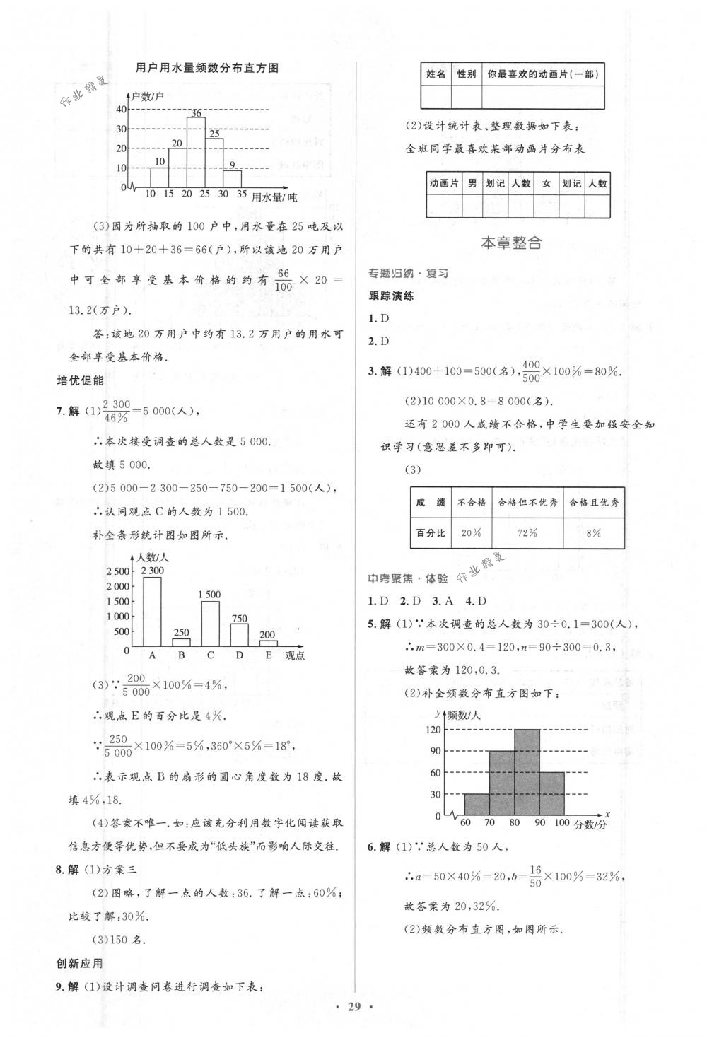 2018年人教金学典同步解析与测评学考练七年级数学下册人教版 第29页