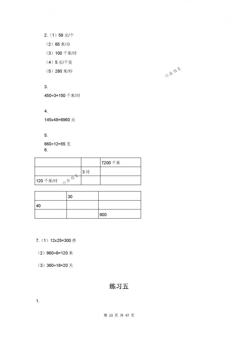 2018年數(shù)學(xué)補(bǔ)充習(xí)題四年級(jí)下冊(cè)蘇教版江蘇鳳凰教育出版社 第13頁(yè)