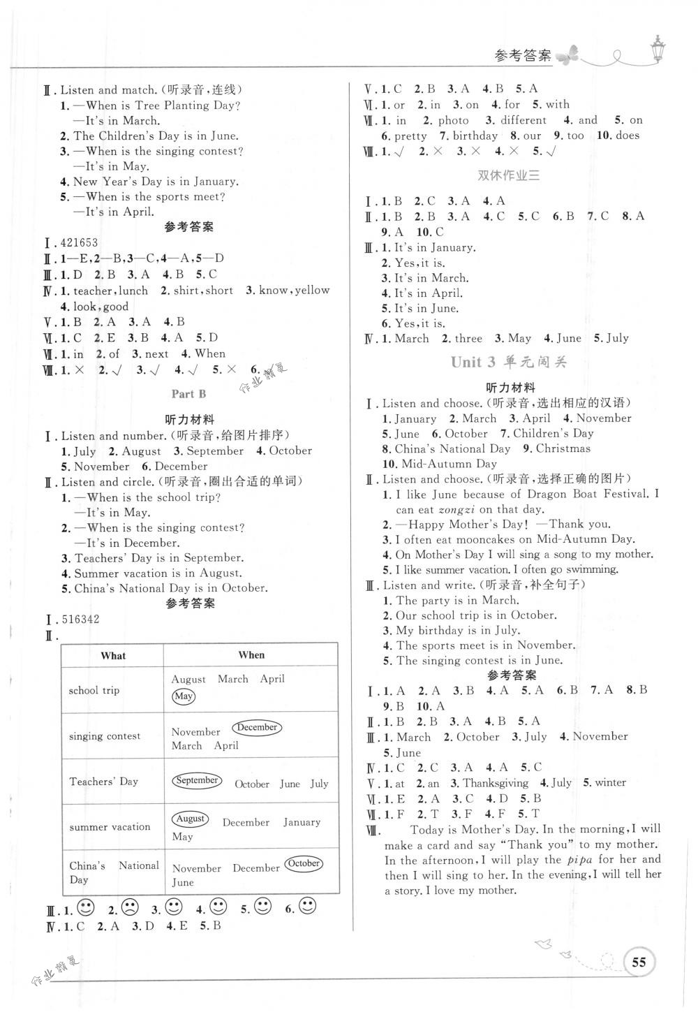 2018年小学同步测控优化设计五年级英语下册人教PEP版三起福建专版 第3页