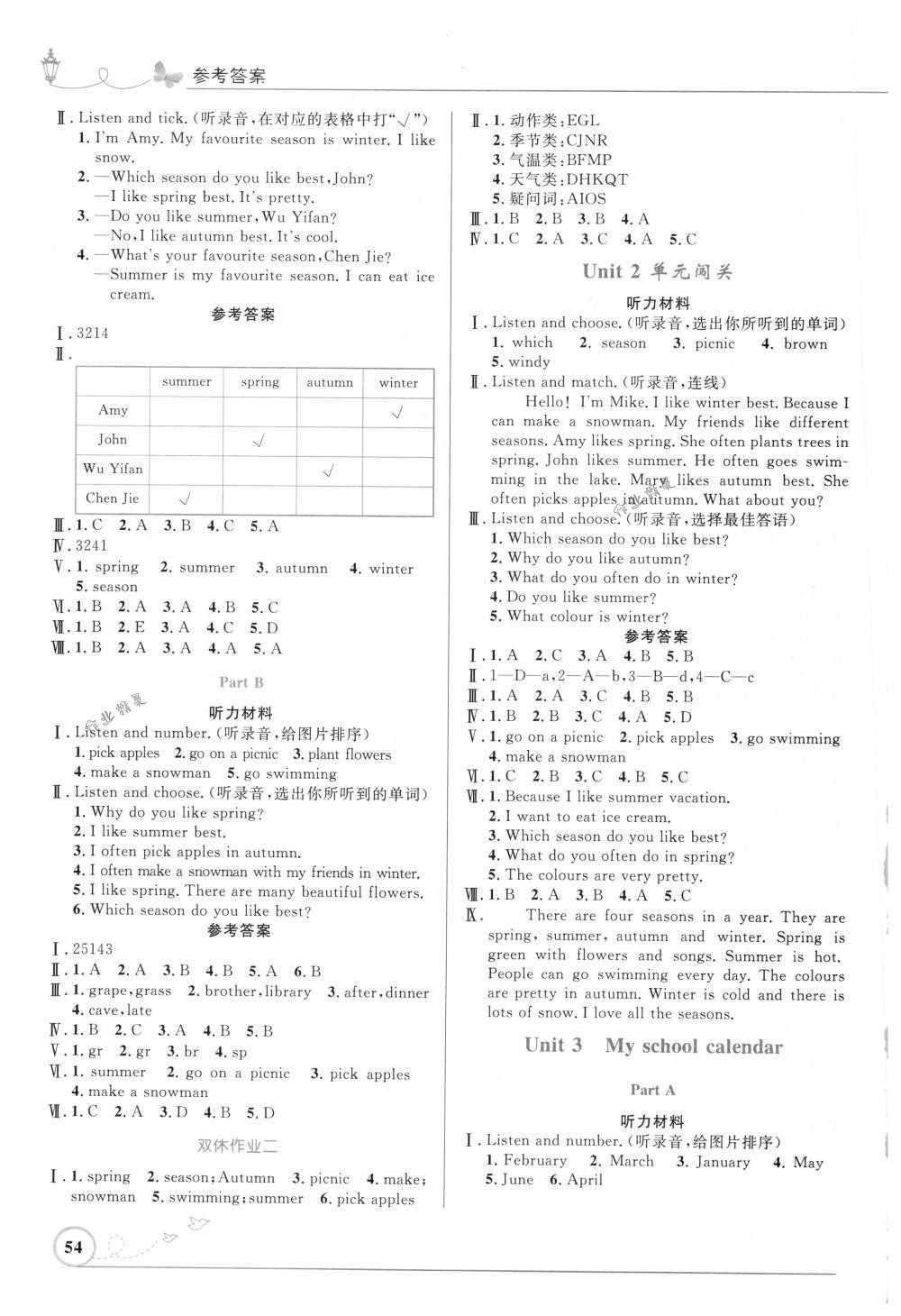 2018年小学同步测控优化设计五年级英语下册人教PEP版三起福建专版 第2页