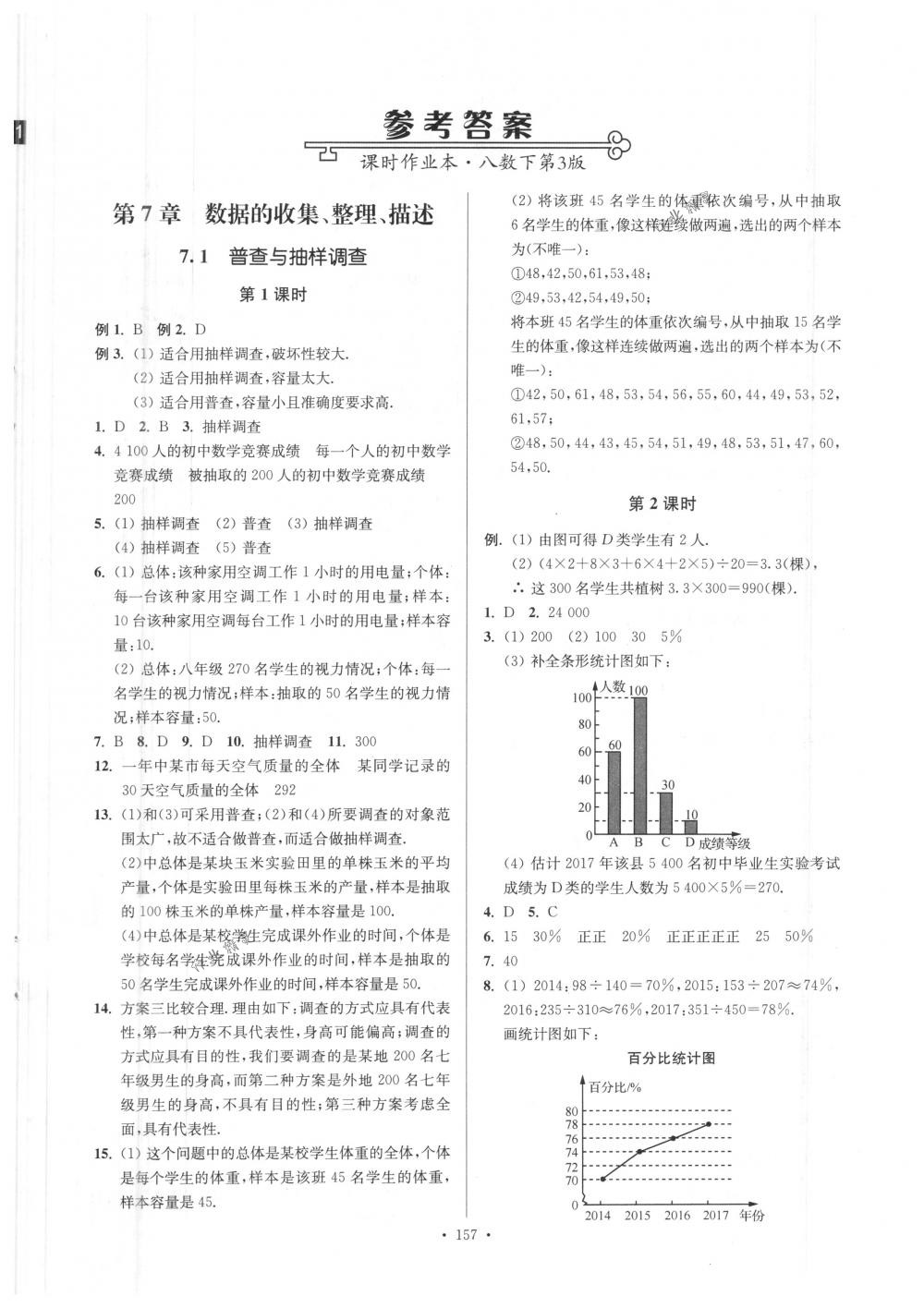 2018年南通小題課時(shí)作業(yè)本八年級(jí)數(shù)學(xué)下冊(cè)江蘇版 第1頁(yè)