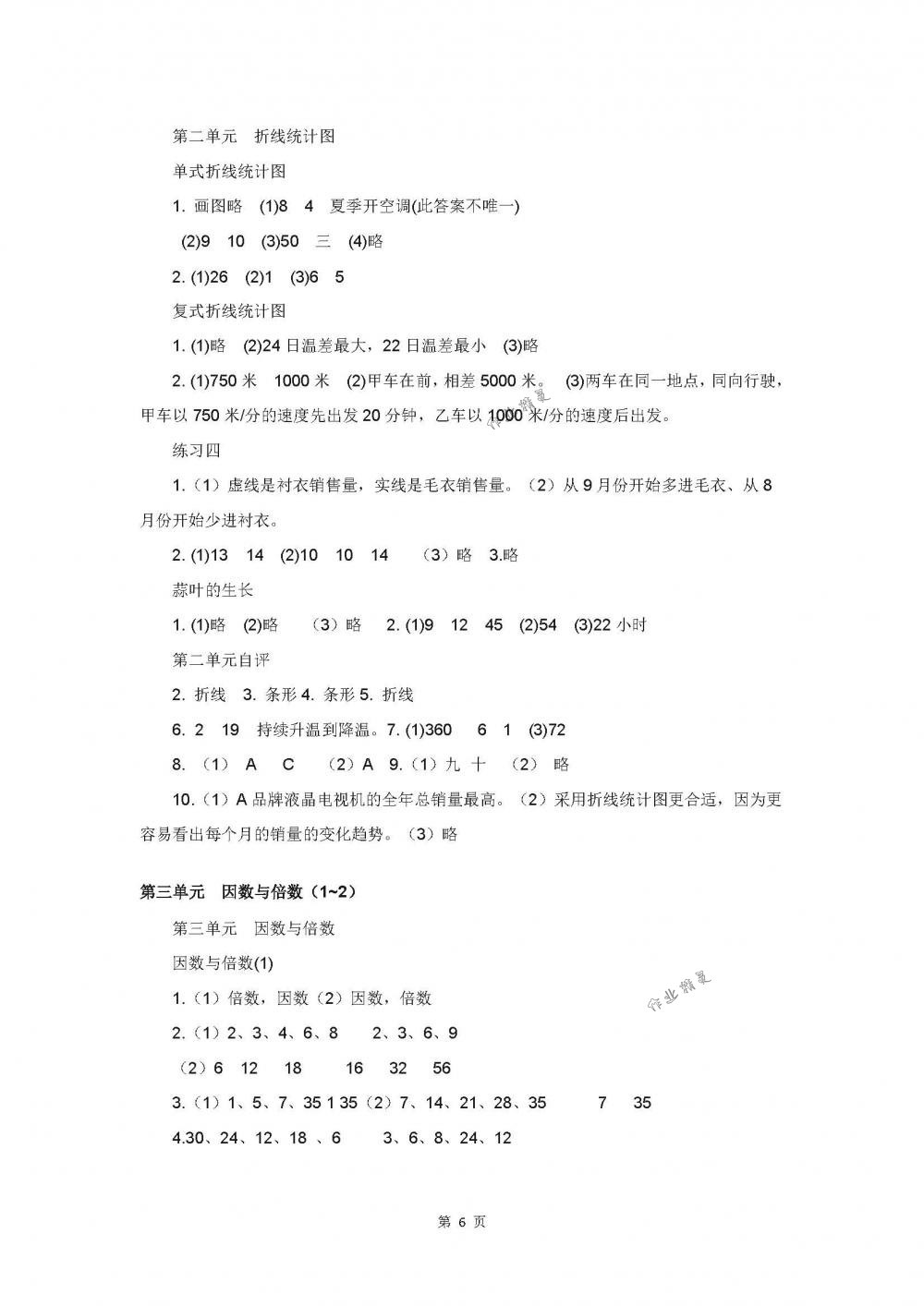 2018年同步練習(xí)五年級(jí)數(shù)學(xué)下冊(cè)蘇教版江蘇鳳凰科學(xué)技術(shù)出版社 第6頁(yè)