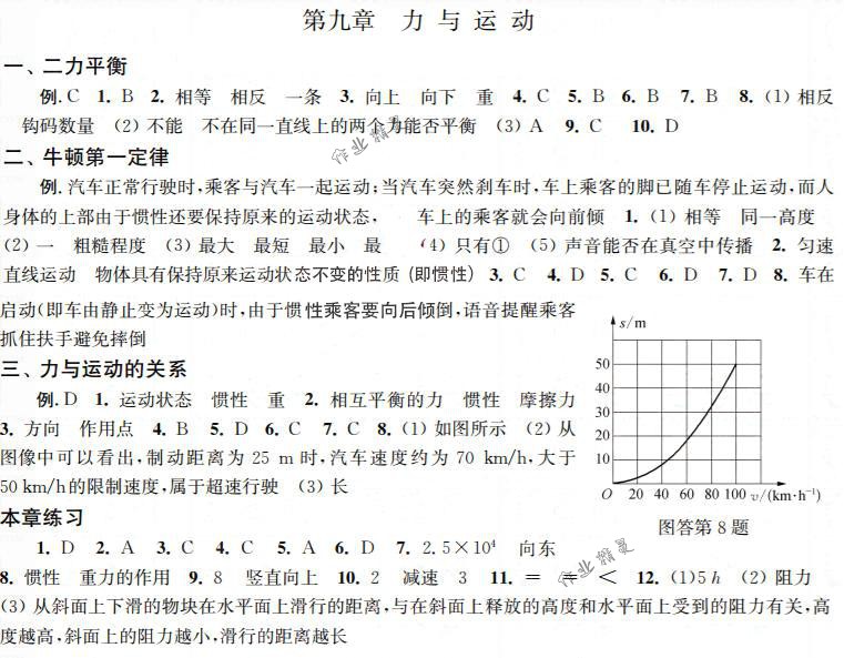 2019年補(bǔ)充習(xí)題八年級物理下冊蘇科版江蘇鳳凰科學(xué)技術(shù)出版社 第5頁