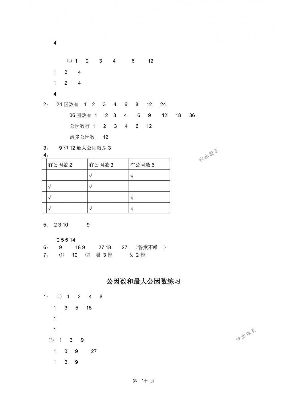 2018年練習(xí)與測試五年級數(shù)學(xué)下冊蘇教版 第20頁