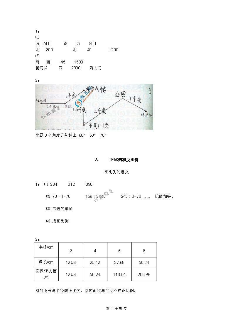 2018年練習(xí)與測(cè)試小學(xué)數(shù)學(xué)六年級(jí)下冊(cè)蘇教版 第24頁