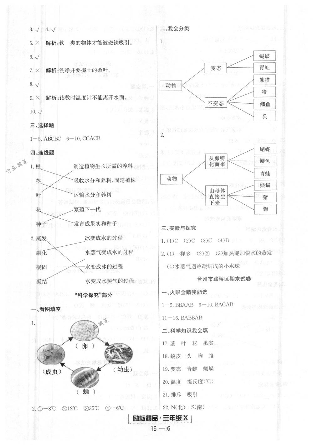 2018年勵耘書業(yè)浙江期末三年級科學(xué)下冊教科版 第6頁