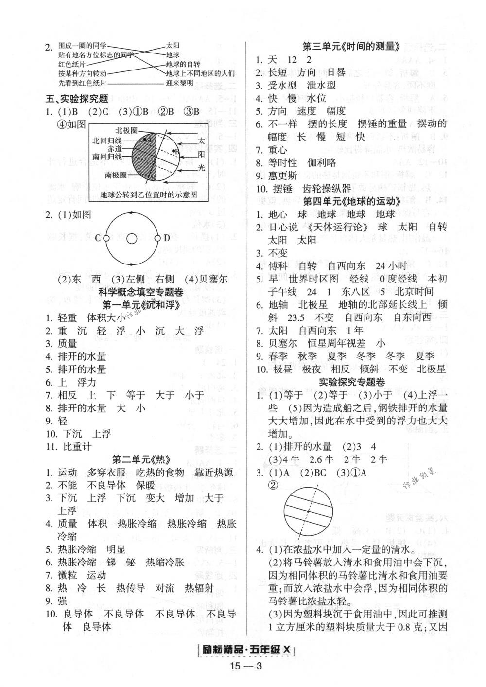 2018年励耘书业浙江期末五年级科学下册教科版 第3页