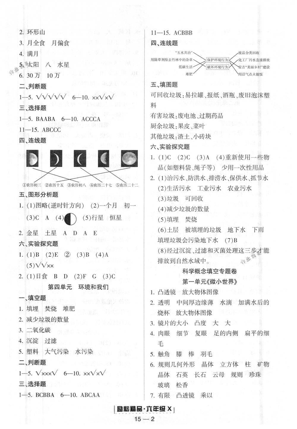 2018年励耘书业浙江期末六年级科学下册教科版 第2页