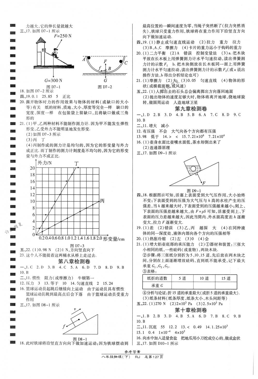 2018年高效课时通10分钟掌控课堂八年级物理下册人教版 第7页