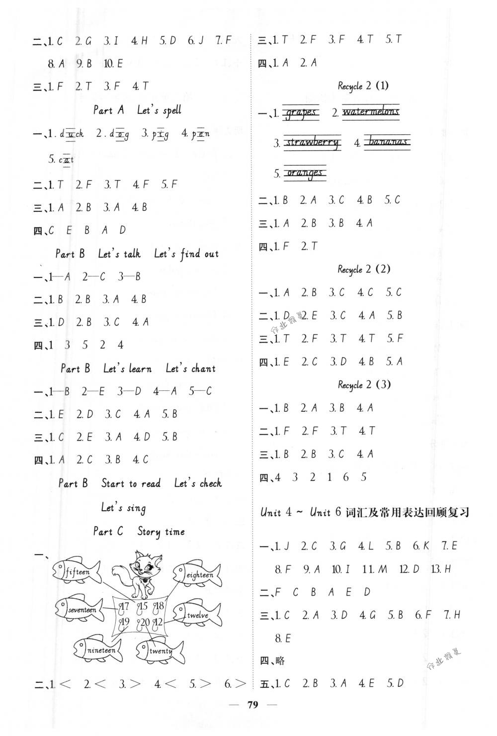 2018年陽光同學(xué)課時(shí)優(yōu)化作業(yè)三年級(jí)英語下冊(cè)人教PEP版 第5頁