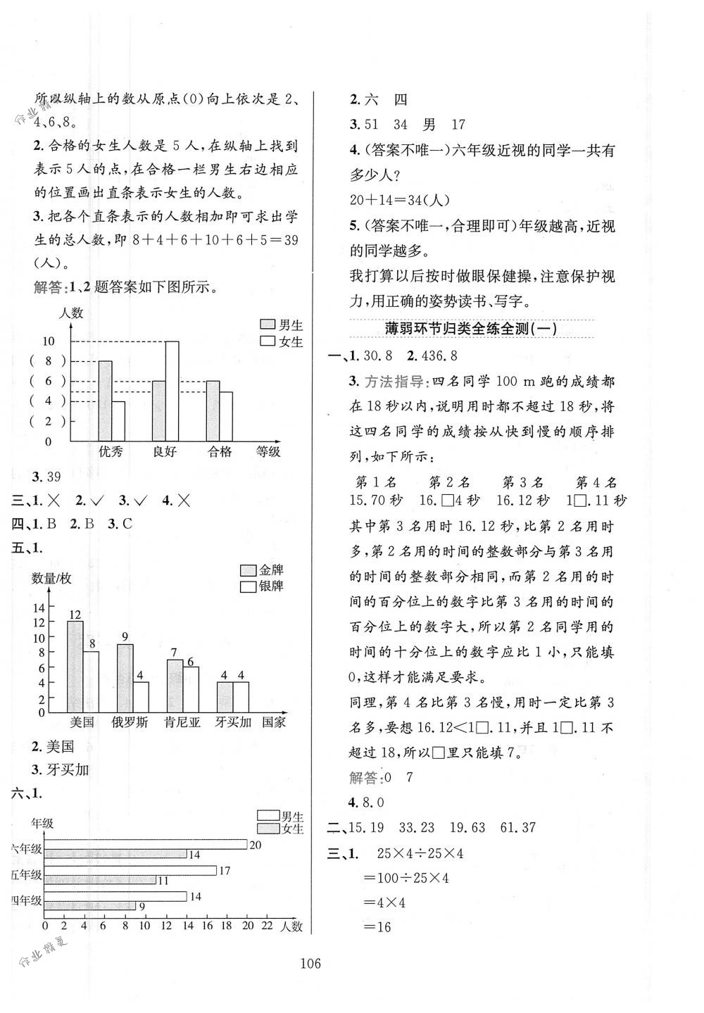 2018年小學(xué)教材全練四年級(jí)數(shù)學(xué)下冊(cè)人教版 第18頁(yè)