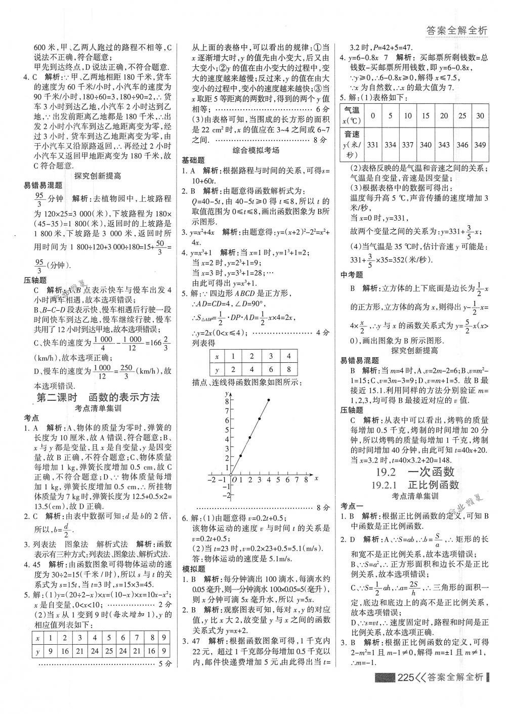 2018年考點集訓與滿分備考八年級數學下冊人教版 第41頁