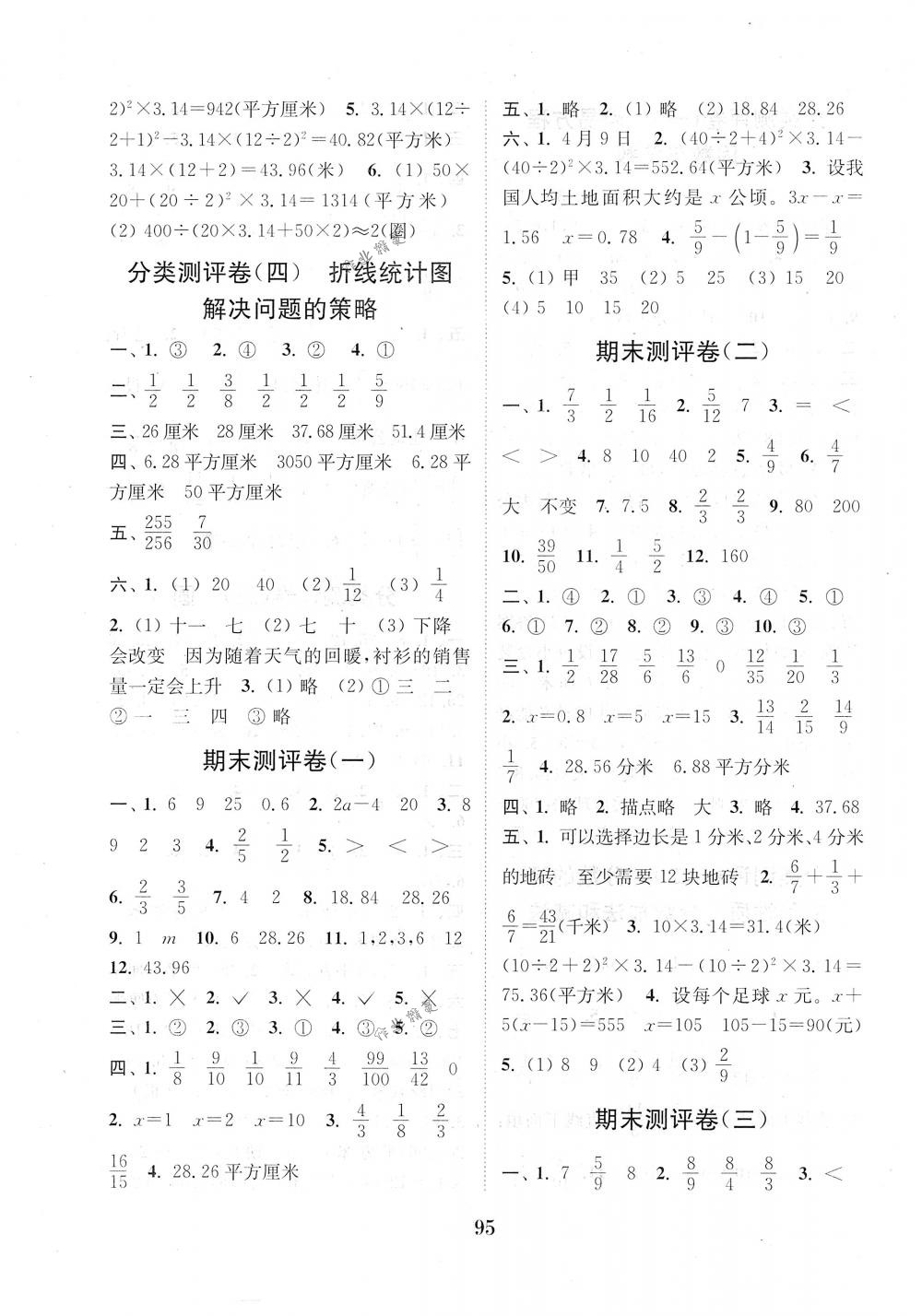 2018年通城學(xué)典小學(xué)全程測評(píng)卷五年級(jí)數(shù)學(xué)下冊(cè)蘇教版江蘇專用 第7頁