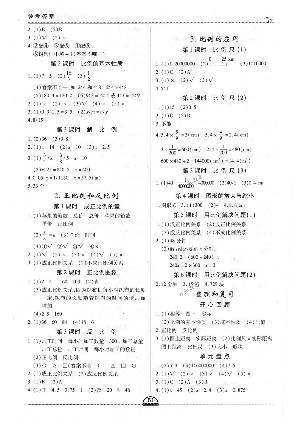 2018年一課一練創(chuàng)新練習(xí)六年級(jí)數(shù)學(xué)下冊(cè)人教版 第3頁(yè)