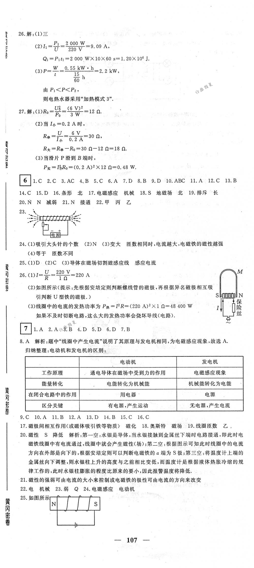 2018年王后雄黃岡密卷九年級(jí)物理下冊(cè)人教版 第5頁(yè)