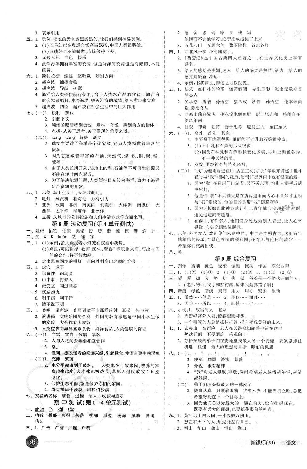 2018年全品小复习六年级语文下册苏教版 第3页