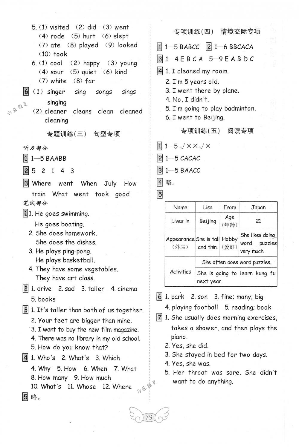 2018年金鑰匙小學(xué)試卷六年級英語下冊人教PEP版 第11頁