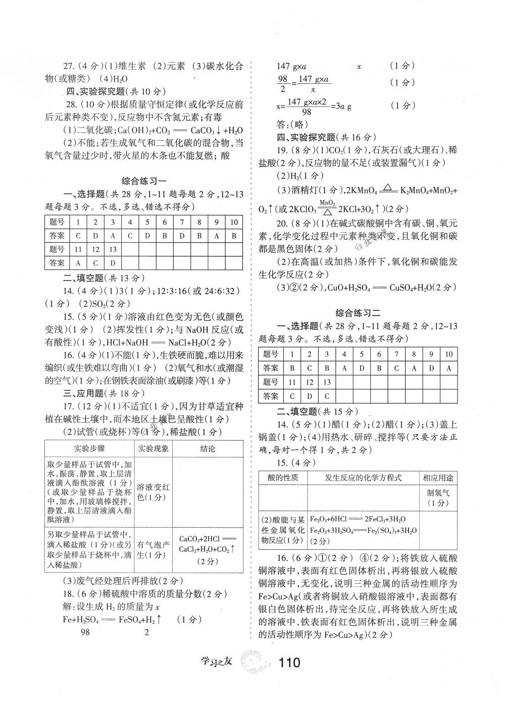 2018年學習之友九年級化學下冊人教版 第9頁