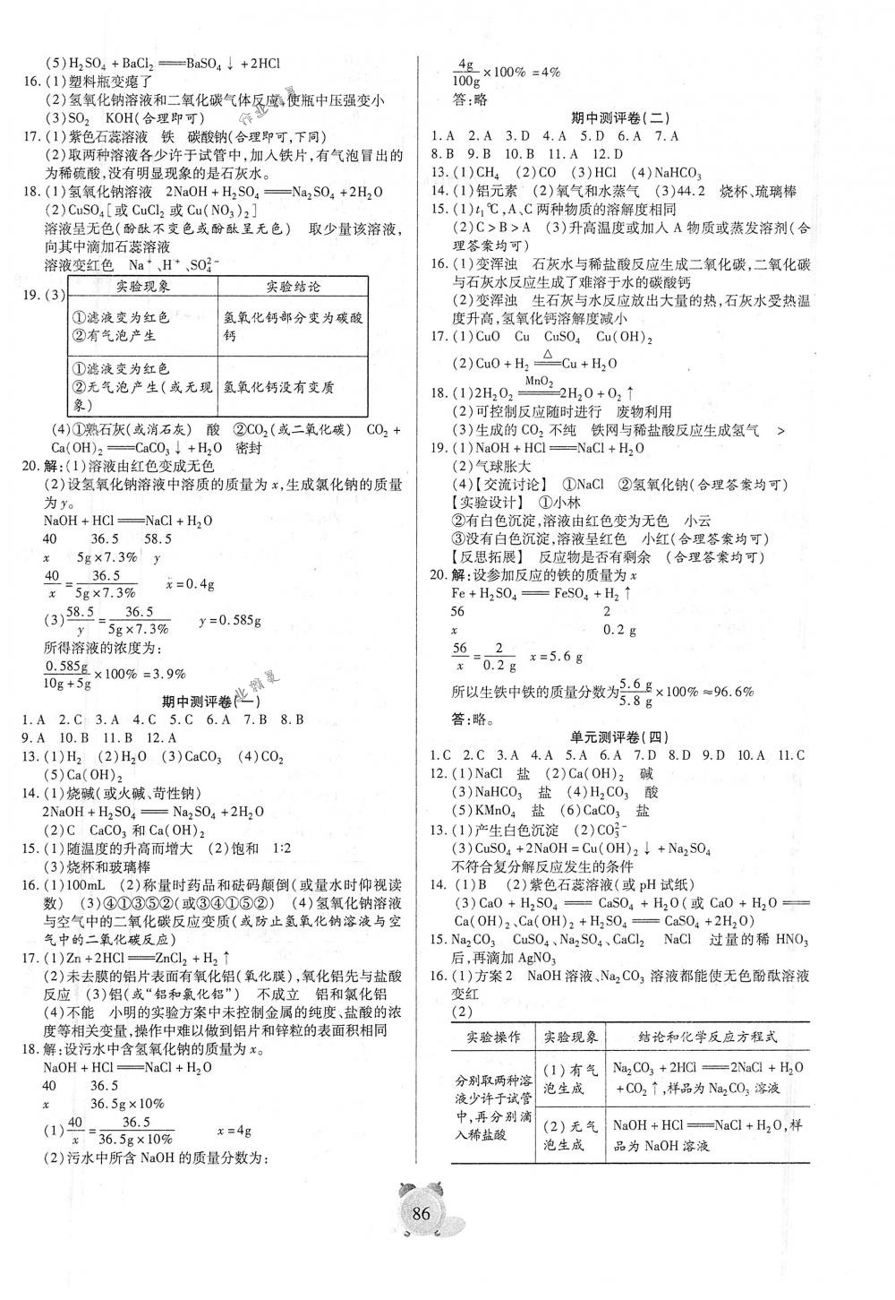 2018年暢響雙優(yōu)卷九年級化學下冊人教版 第2頁