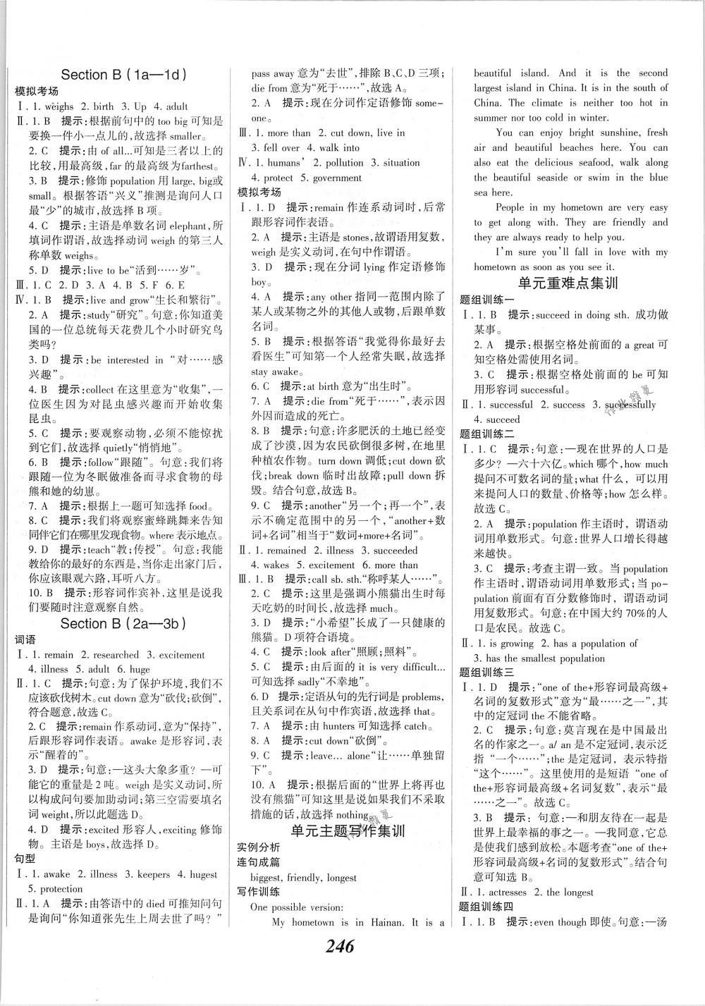 2018年全優(yōu)課堂考點集訓與滿分備考八年級英語下冊人教版 第20頁