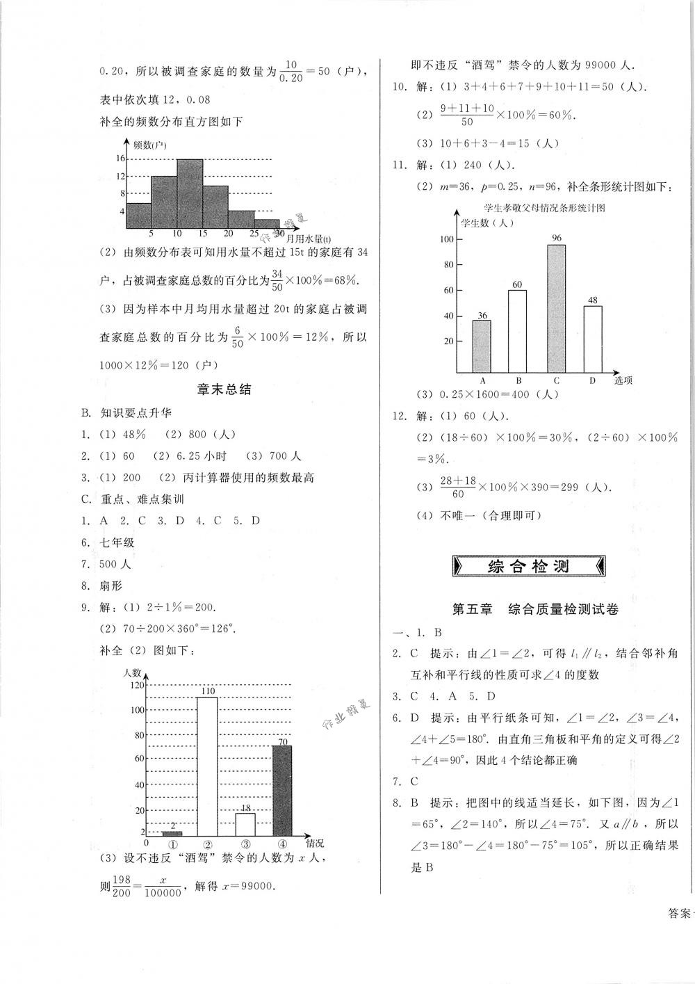 2018年勝券在握打好基礎金牌作業(yè)本七年級數學下冊人教版 第21頁