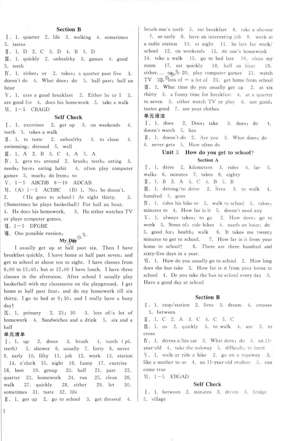 2018年勝券在握打好基礎(chǔ)金牌作業(yè)本七年級(jí)英語下冊(cè)人教版 第2頁